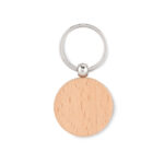 Schlüsselring Holz, rund als Werbeartikel mit Logodruck