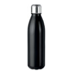 Trinkflasche Glas 650 ml Schwarz als Werbeartikel mit Logodruck