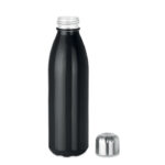 Trinkflasche Glas 650 ml Schwarz, Seitenansicht