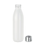 Trinkflasche Glas 650 ml Weiß, Seitenansicht