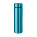 Edelstahl Trinkflasche 425 ml Blau als Werbeartikel mit Logodruck