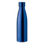 Edelstahl Isolierflasche 500ml Blau als Werbeartikel mit Logodruck