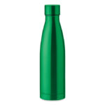 Edelstahl Isolierflasche 500ml Gruen als Werbeartikel mit Logodruck