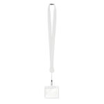 Lanyard mit Badge-Halter Weiß, Rückansicht