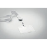 Lanyard mit Badge-Halter Weiß von oben