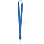 Lanyard mit Badge-Halter Blau als Werbeartikel mit Logodruck
