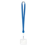 Lanyard mit Badge-Halter Blau, Rückansicht