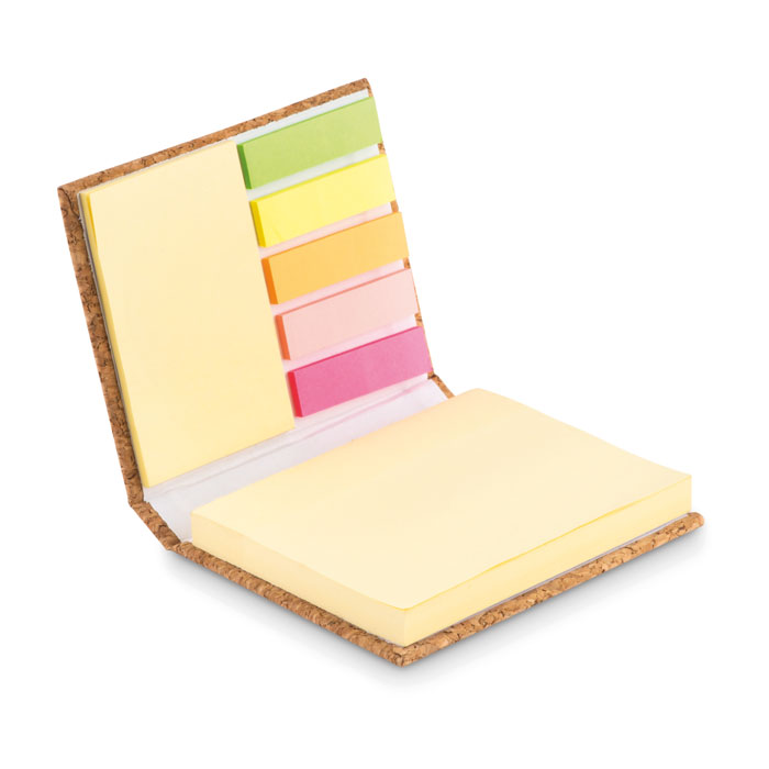 Notizblock-Set mit Kork Notizblock-Set mit Kork als Werbeartikel mit Logodruck