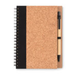 Notizbuch mit Kork-Cover als Werbeartikel mit Logodruck