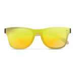 Sonnenbrille mit Bambus Gelb, Seitenansicht