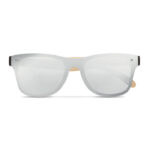 Sonnenbrille mit Bambus Silber, Seitenansicht