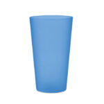 Wiederverwendbarer Becher Blau als Werbeartikel mit Logodruck