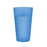 Wiederverwendbarer Becher Blau, Rückansicht