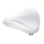 Saddle cover RPET Weiß als Werbeartikel mit Logodruck
