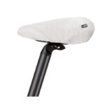 Saddle cover RPET Weiß, Seitenansicht