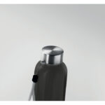 RPET-Flasche 500ml Schwarz von oben