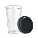Borosilikat Trinkglas 350ml, geöffnet dargestellt