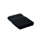 Handtuch Organic Cotton Schwarz als Werbeartikel mit Logodruck