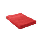 Handtuch Organic Cotton Rot als Werbeartikel mit Logodruck