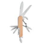 Taschenmesser Bambus als Werbeartikel mit Logodruck