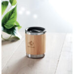 Trinkbecher Bambus 250 ml mit markiertem Druckbereich für Ihr Logo