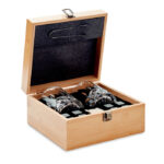 Whisky Set in Bambus Box als Werbeartikel mit Logodruck
