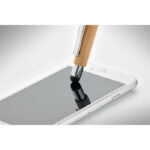 Druckkugelschreiber mit Stylus, Detailaufnahme des Materials