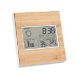 Wetterstation Bambus als Werbeartikel mit Logodruck