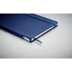DIN A5 Notizbuch 600D RPET Blau, Detailaufnahme des Materials