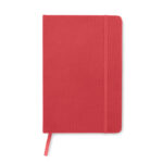 DIN A5 Notizbuch 600D RPET Rot von oben