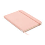 DIN A5 Notizbuch 600D RPET Rosa als Werbeartikel mit Logodruck