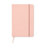 DIN A5 Notizbuch 600D RPET Rosa, Rückansicht