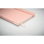 DIN A5 Notizbuch 600D RPET Rosa, Detailaufnahme des Materials
