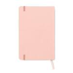 DIN A5 Notizbuch 600D RPET Rosa, Seitenansicht