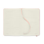 DIN A5 Notizbuch 600D RPET Rosa von oben