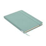 DIN A5 Notizbuch 600D RPET Blau als Werbeartikel mit Logodruck