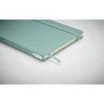 DIN A5 Notizbuch 600D RPET Blau, Detailaufnahme des Materials