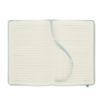 DIN A5 Notizbuch 600D RPET Blau von oben