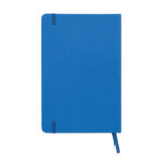 DIN A5 Notizbuch 600D RPET Blau, Rückansicht
