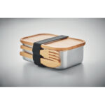 Lunchbox Edelstahl 600ml, Detailaufnahme des Materials
