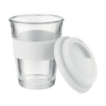 Glas Becher 350 ml Weiß, Seitenansicht