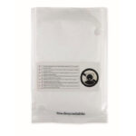 Biologisch abbaubarer Poncho, Rückansicht
