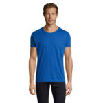 REGENT FIT T-Shirt Herren 150 g/m² Blau – Vorderansicht