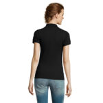 PRIME Poloshirt Damen 200 g/m² Schwarz – Rückansicht