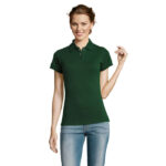 PRIME Poloshirt Damen 200 g/m² Grün – Vorderansicht