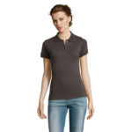 PRIME Poloshirt Damen 200 g/m² Grau – Vorderansicht