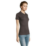 PRIME Poloshirt Damen 200 g/m² Grau – Seitenansicht