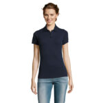 PRIME Poloshirt Damen 200 g/m² Blau – Vorderansicht
