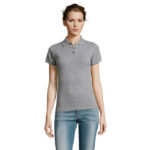 PRIME Poloshirt Damen 200 g/m² Grau – Vorderansicht