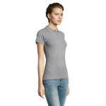 PRIME Poloshirt Damen 200 g/m² Grau – Seitenansicht